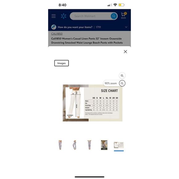 Cali1850 Women's Casual Linen Pants Drawstring Waist Lounge Beach Pants size L - Picture 2 of 7